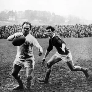 Swansea captain Clive Rowlands in action during the rugby union match against Llanelli Swansea captain Clive Rowlands in action during the rugby union match against Llanelli