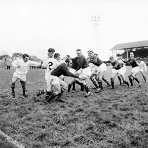 Swansea v. South Africa. Action from the match. November 1969 Z11069-002