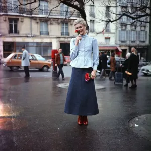 Swedish model Jutte models Yves Saint Laurents new Edwardian inspired collection in Swedish model Jutte models Yves Saint Laurents new Edwardian inspired collection in