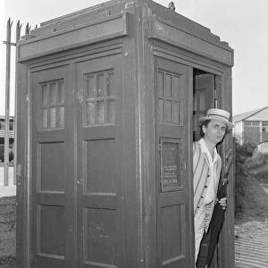 Sylvester McCoy as Doctor Who seen here filming at the Majestic Holiday Camp on Barry