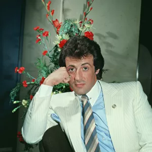 Sylvester Stallone, Actor in a photo shoot for The Daily Record in 1982