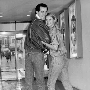 T. V. personality Anneka Rice and comedian Michael Barrymore. February 1986 P003698