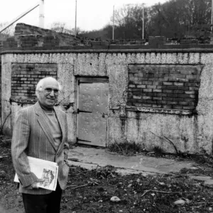 Taf Ely councillor, Mr Ivor Jenkins, outside the old well at Taffs Well Taf Ely councillor, Mr Ivor Jenkins, outside the old well at Taffs Well