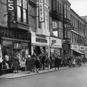 Taff Street, the main shopping street, Pontypridd. 27th April 1967 Taff Street, the main shopping street, Pontypridd. 27th April 1967