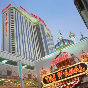 Taj Mahal, the casino owned by Donald Trump in Atlantic City, USA