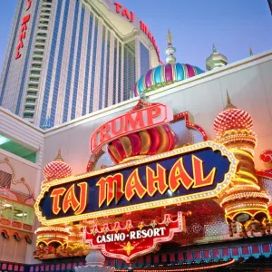 Taj Mahal, the casino owned by Donald Trump in Atlantic City, USA