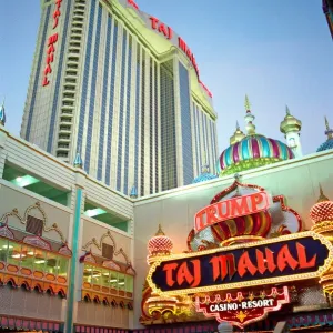 Taj Mahal, the casino owned by Donald Trump in Atlantic City, USA