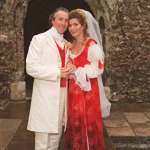 TAMSIN OLIVIER & SIMON DUTTON MARRIAGE BLESSING AT WESTMINSTER ABBEY 11 / 06 / 1995