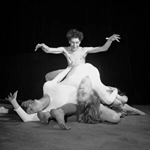 A tangle of bodies during the ballet sequence from the play Uranium 235 representing