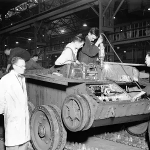Tank Assembly at Longbridge plant, Birmingham Print (1941) Tank Assembly at Longbridge plant, Birmingham Print (1941)