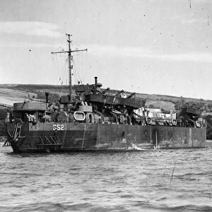 Tank landing craft number 352 - whose crew complain that they have ben victimised because