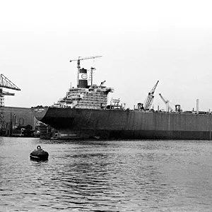 The tanker Esso Hibernia, built by Swan Hunter in Wallsend and was launched in April 1970