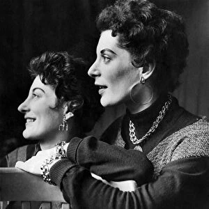 The Tanner Sisters. Stella (left) and Frances (right). January 1954 P006221
