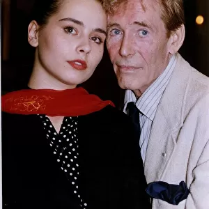 Tara Fitzgerald Actress with actor Peter O Toole
