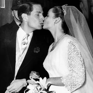 Print of Tarquin Olivier's wedding at St. Marys Catholic Church in Chelsea