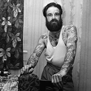 Do it yourself tattoo kit. Tattooist Jack Zeek. 1967