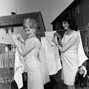 Tattooed housewives of Coventry. Mrs Dorothy Randall (left) and Mrs Christina O