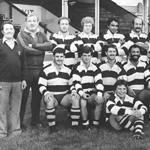 Team photo- Coventry RFC - Players and officials - Back row: L - r: George Cole