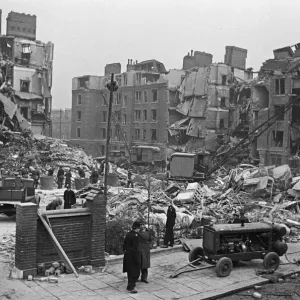 London County Council Rescue Teams Print, 26th February 1944 London County Council Rescue Teams Print, 26th February 1944