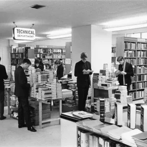 Technical Book Department Print, Foyles Charing Cross Road 1966