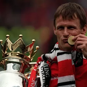 Teddy Sheringham of Manchester United May 1999 after his side had beaten Tottenham