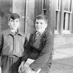 Two teenage boys January 1950 George Anderson and Jimmy Creightonplan trip to