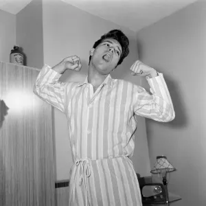 Teenage pop idol Cliff Richard relaxes on his divan at his Winchmore Hill home Teenage pop idol Cliff Richard relaxes on his divan at his Winchmore Hill home