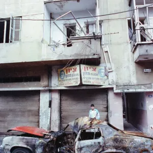 Tel Aviv Print: Scud Missile Damage Tel Aviv Print: Scud Missile Damage