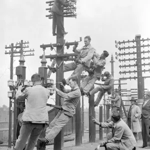 Telephone Electricians. Circa 1940 Telephone Electricians. Circa 1940
