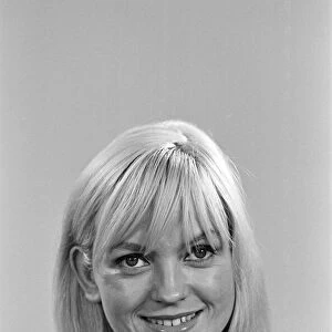Television compere Annie Nightingale in the Daily Mirror studios. 12th September 1965