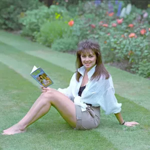 Carol Vorderman with Dirty, Loud and Brilliant Print 1988 Carol Vorderman with Dirty, Loud and Brilliant Print 1988