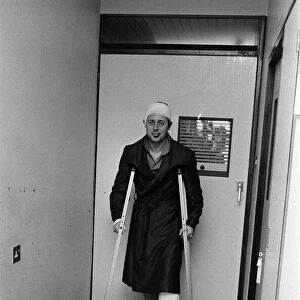 Television presenter Michael Aspel in hospital. 19th April 1968