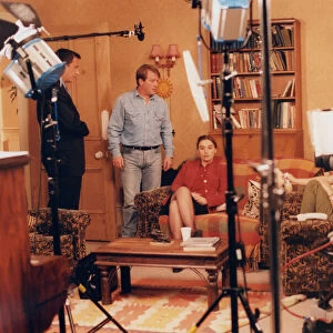 Television Programme - The filming of Channel 5 soap opera Family Affairs in a London