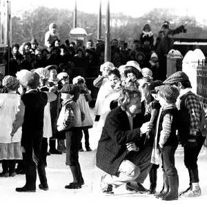 The television programme Saturday Superstore and Keith Chegwin visits Beamish Museum