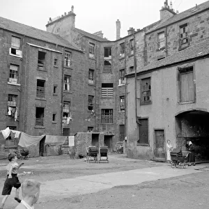 Tenement blocks in Govan, Glasgow. September 1956