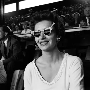 Lorna Cawthorn at Wimbledon Print 27th June 1956