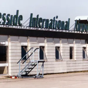 Teesside Airport Terminal Building Print 3rd August 1990
