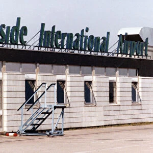 Terminal building at Teesside Airport 3rd August 1990