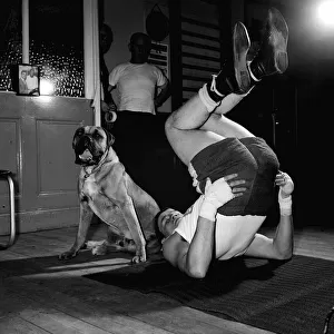 Terry Downes Boxer - May 1962 Training at Joe Blooms gym, London