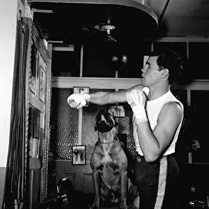 Terry Downes Boxer - May 1962 Training at Joe Blooms gym, London