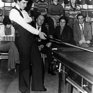 Terry Griffiths, Professional Snooker Player. Circa 1970 Terry Griffiths, Professional Snooker Player. Circa 1970