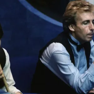 Terry Griffiths and Alex Higgins at the Snooker Match Print Terry Griffiths and Alex Higgins at the Snooker Match Print