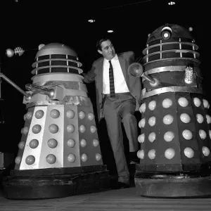 Terry Nation with Daleks December 1964 Terry Nation Writer director, Producer