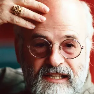 Terry Pratchett, an English author of fantasy novels. 6th June 1996 Terry Pratchett, an English author of fantasy novels. 6th June 1996