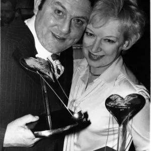 Terry Scott and June Whitfield at The Variety Club of Great Britain annual show business Terry Scott and June Whitfield at The Variety Club of Great Britain annual show business