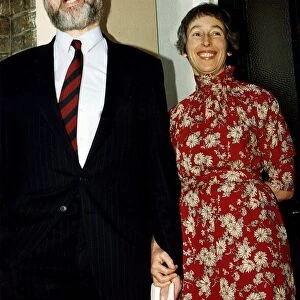Terry Waite former hostage and Church of England Envoy with wife Frances Waite outside