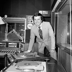 Terry Wogan BBC Disc Jockey, pictured in his studio January 1976