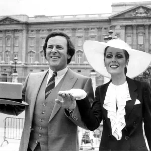 Terry Wogan and Lorraine Chase at Buckingham Palace - 30th June 1981