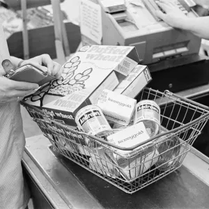Tesco Supermarket Print, Elephant and Castle London 1969