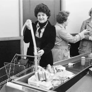 Tesco Supermarket Store, London, 9th May 1977. Tesco Supermarket Chain has made